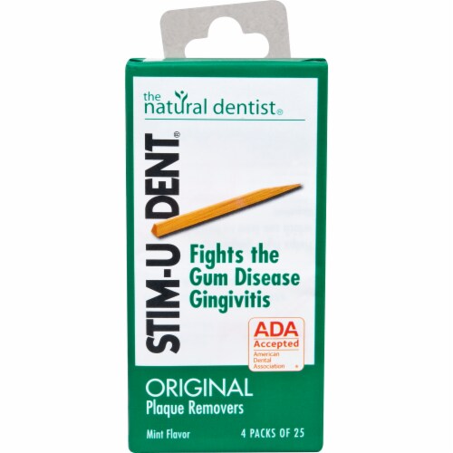 STIM-U-DENT Original Mint Flavor Plaque Removers Perspective: front