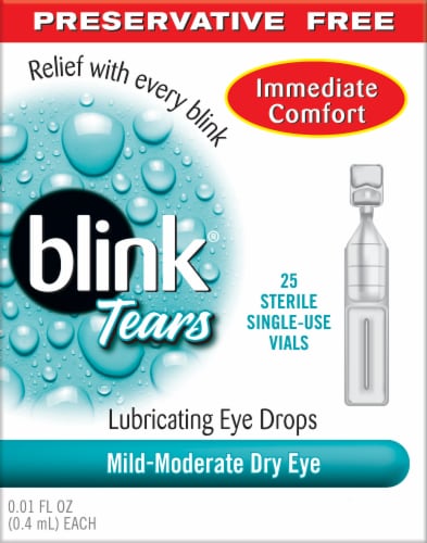 Blink Tears Preservative Free Lubricating Eye Drops Perspective: front