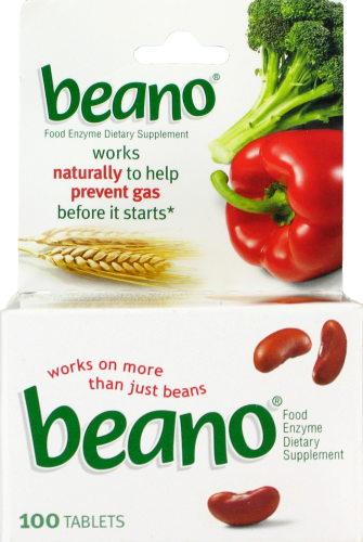 Beano Food Enzyme Tablets Perspective: front