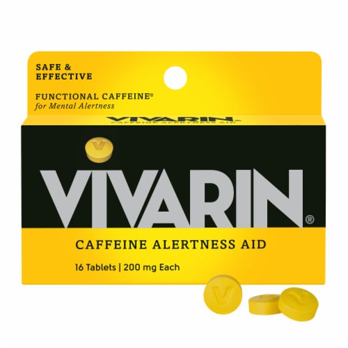 Vivarin® 200 mg Caffeine Tablets Perspective: front