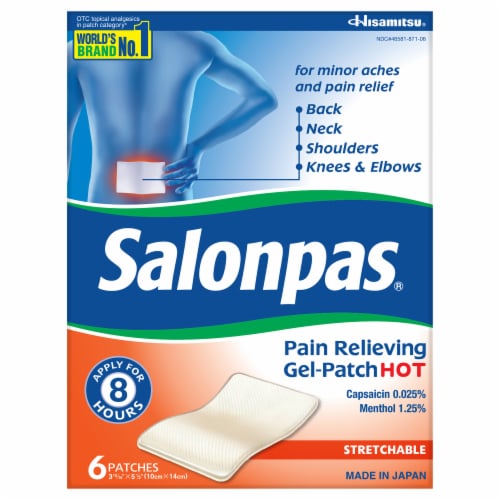 Salonpas Heat Gel Patch Perspective: front