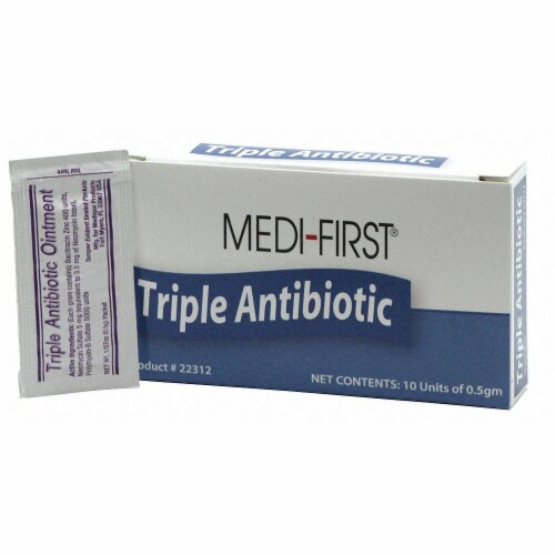 Manufacturer Varies Topical Antibiotic,0.17oz,Packet,PK10 22312 Perspective: front