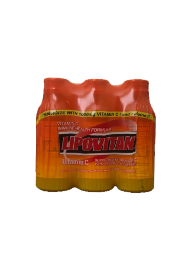 Lipovitan® Immune Health Formula Vitamin C Energy Drink Perspective: front