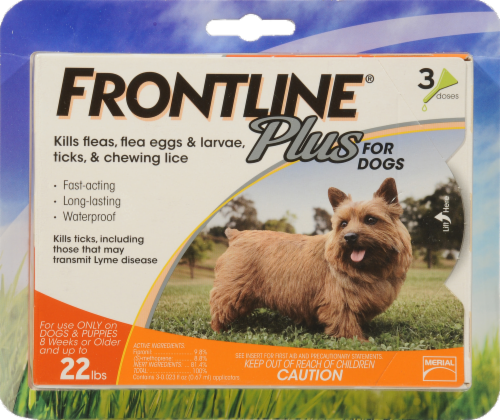 Frontline Plus Small Dogs Flea Tick 3 ct Harris Teeter