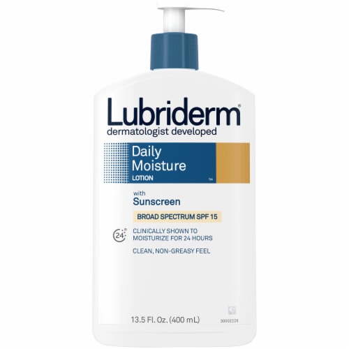 Lubriderm Daily Moisture Lotion with SPF 15 Perspective: front
