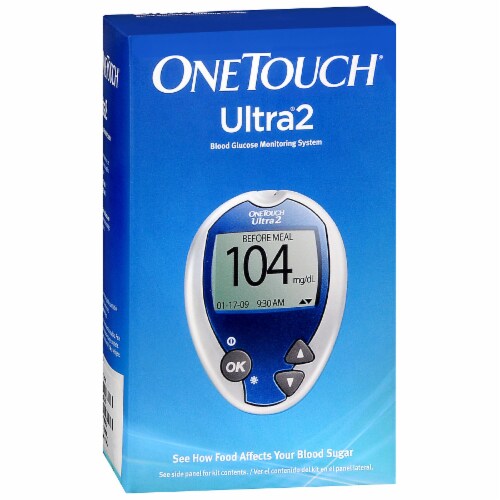 OneTouch Ultra 2 Blood Glucose Monitoring System Perspective: front