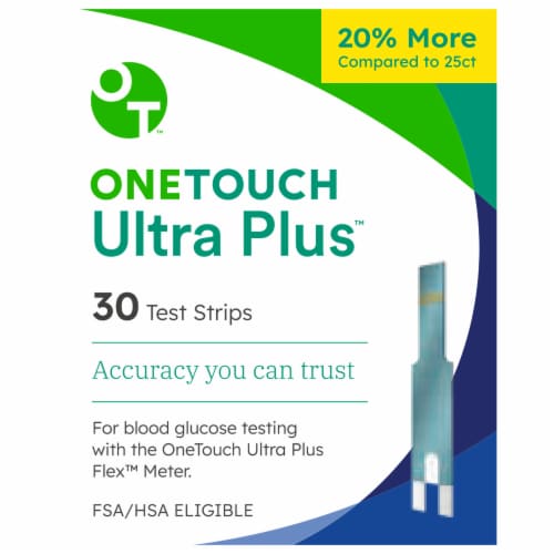 OneTouch Ultra Plus™ Test Strips Perspective: front