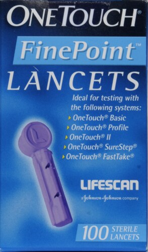 OneTouch FinePoint Lancets Perspective: front