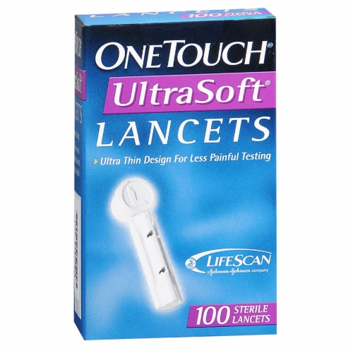 OneTouch Ultrasoft Lancets Perspective: front