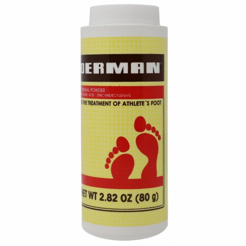 Derman Antifungal Foot Powder Perspective: front