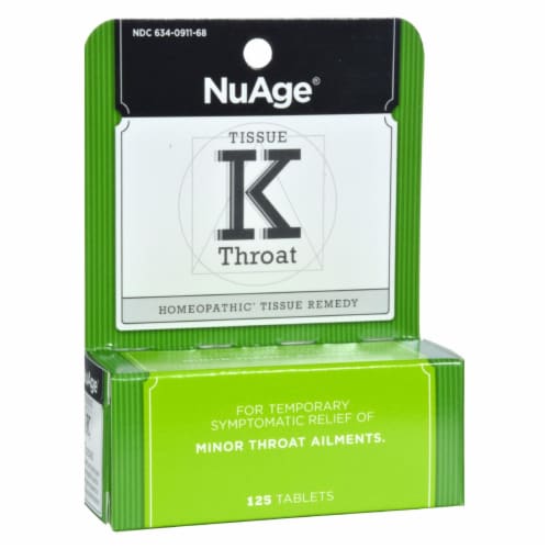 Hyland's Tissue K Throat - 125 Tablets - Pack of 3 Perspective: front