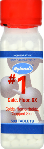 Hyland's Homeopathic Calcium Flouride 6X Tablets Perspective: front