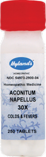 Hyland's Homeopathic Aconitum Napellus 30X Perspective: front