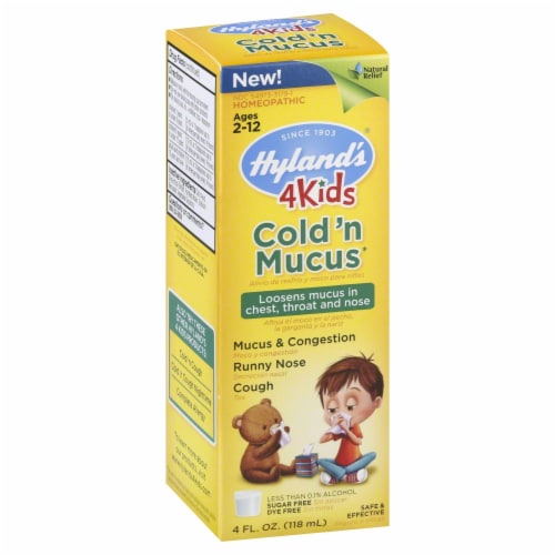 Hyland's Homeopathic 4Kids Cold & Mucus Perspective: front
