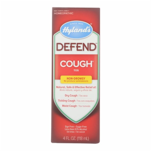 Hyland's DEFEND Cold & Cough 8OZ Perspective: front