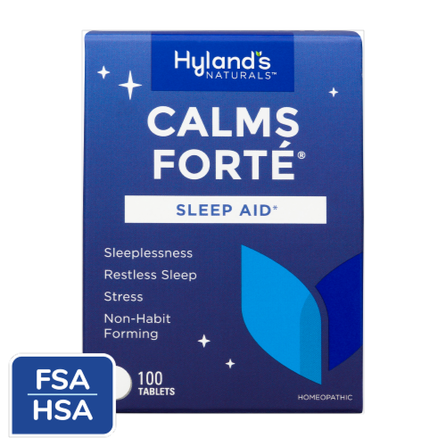 Hyland's Naturals™ Calms Forté® Homeopathic Sleep Aid Tablets Perspective: front