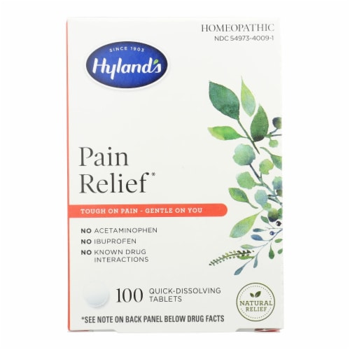 Hyland's Homeopathic Pain Relief Tablets Perspective: front