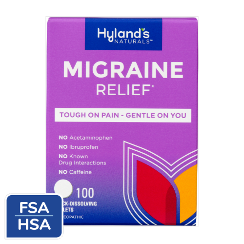 Hyland's Homeopathic Migraine Relief Quick-Dissolving Tablets Perspective: front