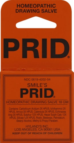 Prid Homeopathic Drawing Salve Perspective: front
