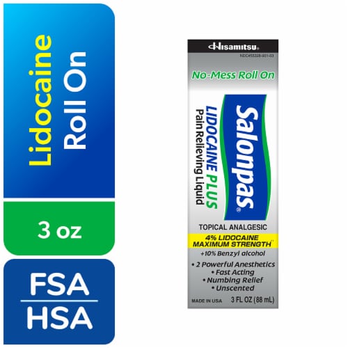 Salonpas® Lidocaine Plus Pain Relieving Liquid Perspective: front