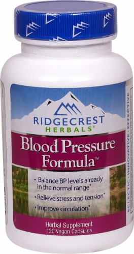 RidgeCrest Herbals Blood Pressure™ Vegan Capsules Perspective: front