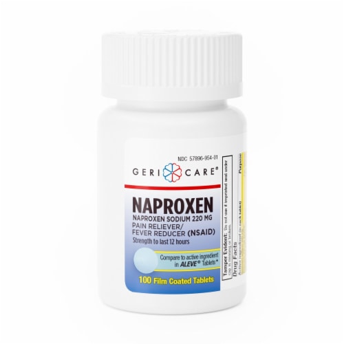 McKesson Pain Relief 220 mg Naproxen Sodium Tablet, 100 per Bottle, 100