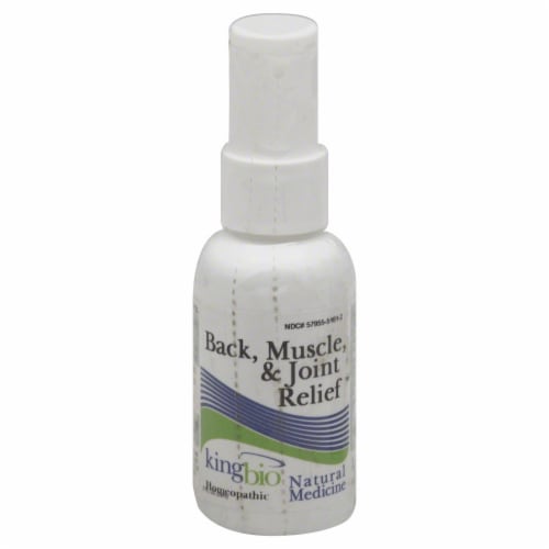 King Bio Homeopathic Back Muscle & Joint Relief Spray Perspective: front