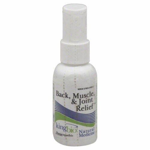 King Bio Homeopathic Back Muscle & Joint Relief Spray Perspective: front
