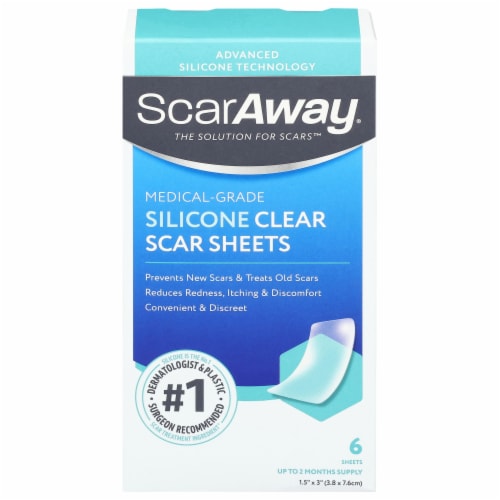 ScarAway® Clear Silicone Scar Sheets Perspective: front
