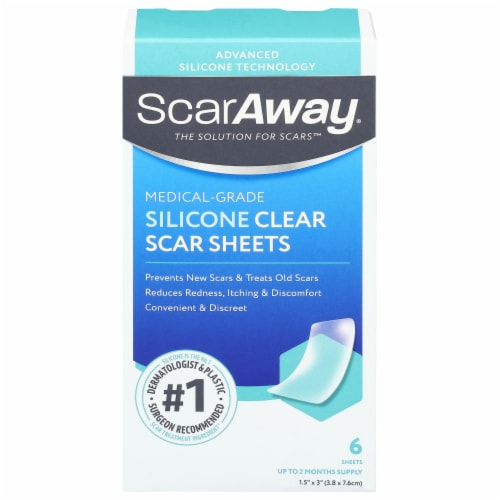 ScarAway Clear Silicone Sheets, 6 ct - Fry's Food Stores