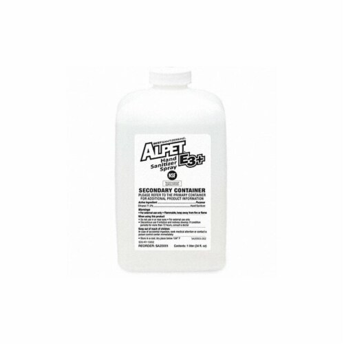 Best Sanitizers Secondary Container,1L SA20001 Perspective: front