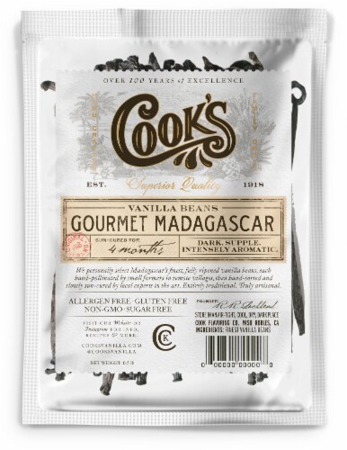 Gourmet Madagascar Vanilla Beans | Wholesale Perspective: front