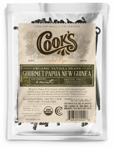 Organic Gourmet Madagascar Vanilla Beans | Wholesale Perspective: front