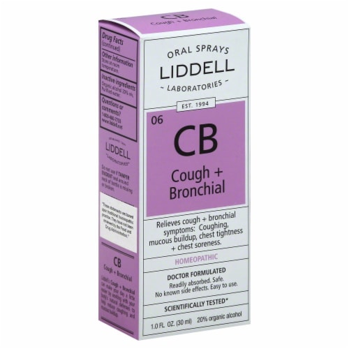 Liddell Laboratories Cough & Bronchial Spray Perspective: front