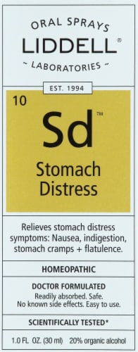 Liddell Laboratories Stomach Distress Oral Spray Perspective: front