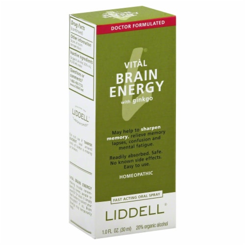Liddell Laboratories Vital Brain Energy Spray Perspective: front