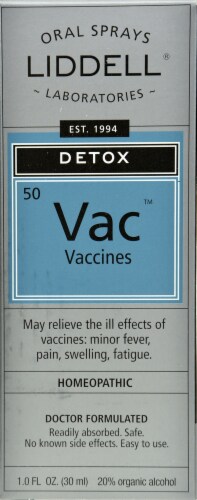 Liddell Laboratories Detox Vac Vaccines Oral Spray Perspective: front