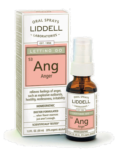 Liddell Laboratories Letting Go Anger Oral Spray Perspective: front