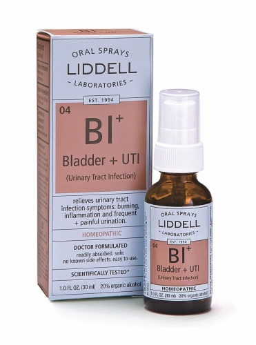 Liddell  Homeopathic Bladder and UTI Spray Perspective: front