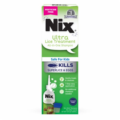 Nix Ultra® Lice Treatment Shampoo Perspective: front