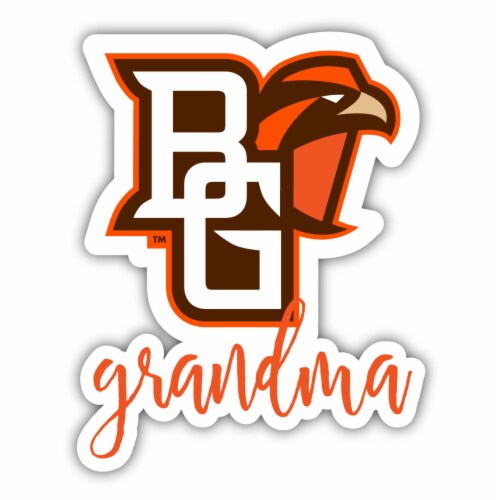 Bowling Green Falcons 4 Inch Proud Grand Mom Die Cut Decal Perspective: front