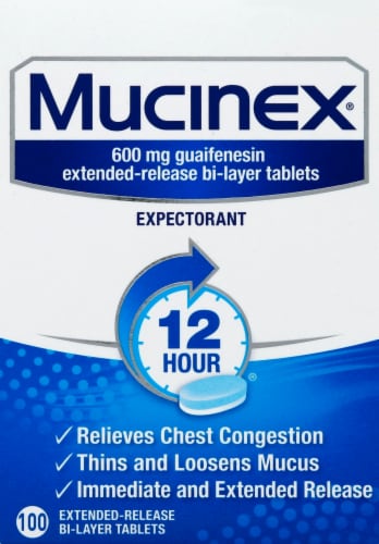 Mucinex 600mg Tablets Perspective: front