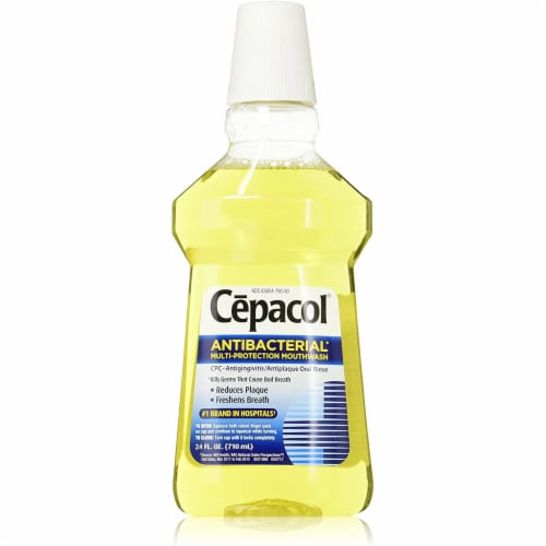 Cepacol Gold Antibacterial Mouthwash Perspective: front