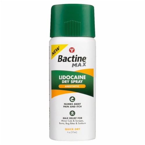 Bactine™ MAX Lidocaine Anesthetic Dry Spray Perspective: front