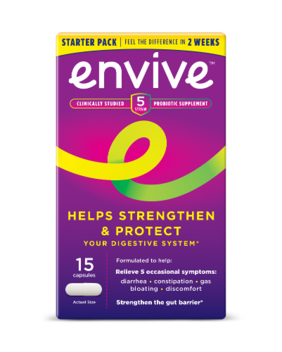 Envive Probiotic Supplement Capsules 115mg Perspective: front