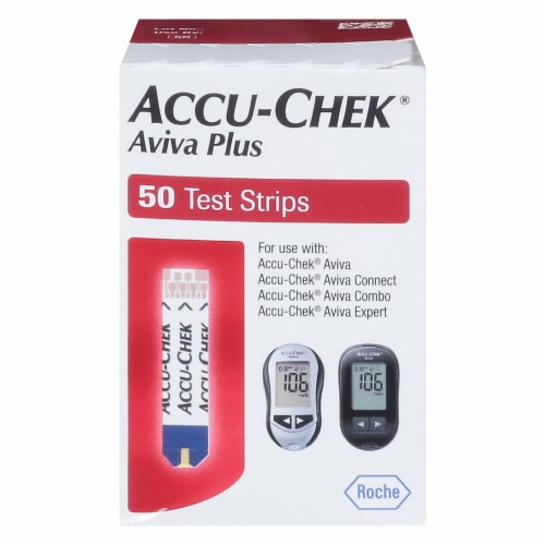 Accu-Chek® Aviva Plus Test Strips Perspective: front