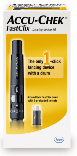 Accu-Chek FastClix Lancing Device Kit Perspective: front