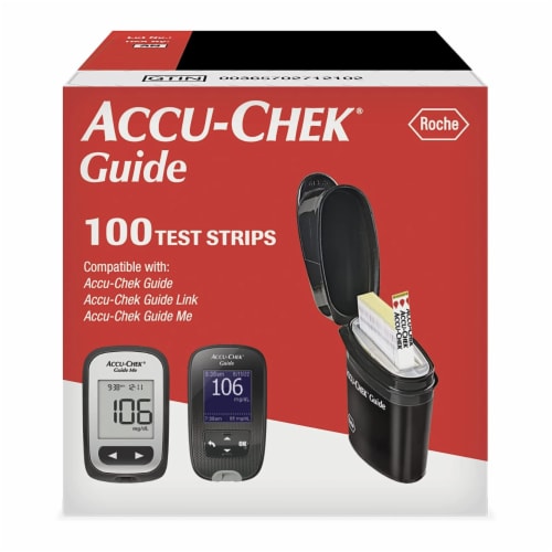 Accu-Chek® Blood Glucose Test Strips Perspective: front