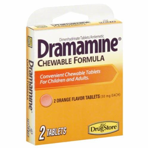 Dramamine® Chewable Tablets Perspective: front