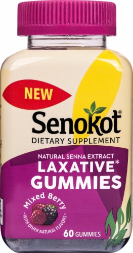 Senokot® Mixed Berry Flavor Laxative Gummies Perspective: front